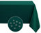 Softalker Tischdecke 320 x 140 Weihnachten Dunkelgrün Abwaschbar Weiss Wasserabweisend Leinen Struktur rechteckig großes Tischtuch Deko für Outdoor Draußen Garten Party Geburtstag Silvester