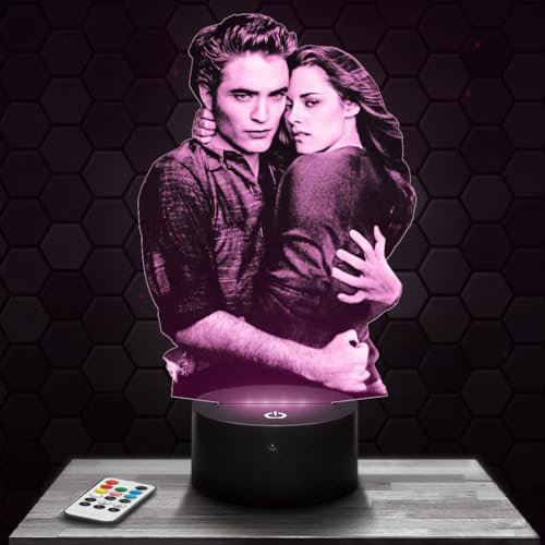 Nachttischlampe Twi light Dekoration für Jungen und Mädchen 3D-Filmserie Twi light Geschenkidee für Weihnachtsdekoration Nachtlicht originelle Schreibtischlampe für Weihnachten.