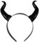 Healvian Horn Headband Black Devil Horn Hair Hoop Halloween Hair Accessories Ox Horn Hair Loop Hair Clip Halloween Party Cosplay Ram Horns Hair Accessories