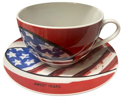 Fade Maison Set 2 tasses petit déjeuner avec soucoupe Sweet Years