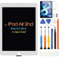 Para iPad Air 2 LCD Pantalla para iPad Air2 9.7 A1567 A1566 Reemplazo de la Pantalla Táctil Asamblea con Kit de reparación (blanco)