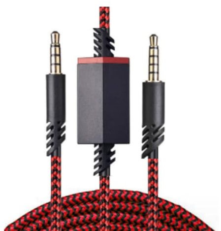ARVALOLET Ersatz-Headset-Kabel for Astro A10 A30 A40 A50 Gaming-Kopfhörer 2 Meter Rot Blau