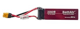 ISDT 7,4V Smart Lipo Akkus 2S 2200mAh 50C BattAir Rc Auto Batterie mit XT-60 Stecker Hobby Akkus mit Lipo-Tasche für RC Flugzeug Hubschrauber Plane Boot 1:10,Per Mobiltelefon Bedienbar(2 Packs)