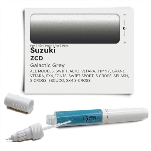Genuine Colors Stylo de Retouche GALACTIC GREY ZCD pour Suzuki Gris SWIFT ALTO VITARA JIMNY GRAND SX4 IGNIS SPORT S CROSS SPLASH S-CROSS ESCUDO