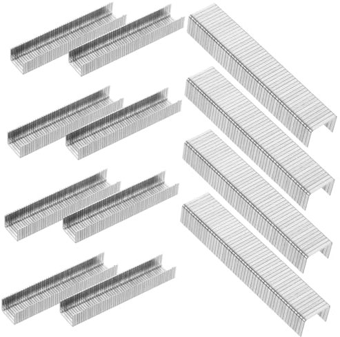 Homoyoyo 1000piezas Unidades Grapas Neumáticas u Tipo Metal Resistentes Para Carpintería y Manualidades Compatibles Con Grapadoras Eléctricas y Neumáticas Para Trabajos