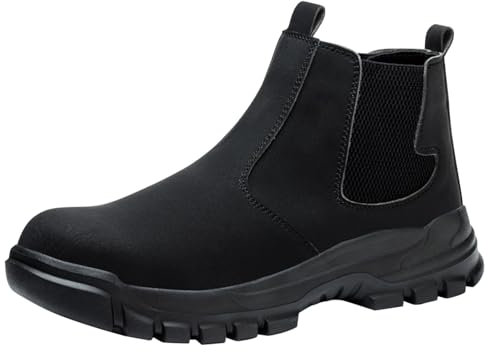 Genérico Botas Deporte Mujer Lona Exteriores de tamaño para Primavera, Verano, otoño e Invierno para Hombre, antipinchazos, Antideslizantes, Ligeros y Resistentes al Desgaste Botas Mujer (Black, 40)