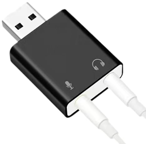 Tarjetas De Sonido Externas | Adaptador De Tarjeta De Sonido Externa USB De 3,5 Mm | Equipo De Tarjeta USB Plug and Play, Accesorios De Tarjeta De Sonido para Computadora