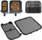 Spritzschutz für Philips Airfryer 3000 Dual Basket, Silikon Spritzschutz Heißluftfritteuse Zubehör, Airfryer Spritzschutz Zubehör für Philips NA350 NA550 6L/3L Airfryer 5000 Series