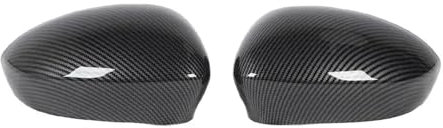Auto Spiegelkappen Für FIAT 500 2007-2009 2010 2011 2012 2013 2014 2015 2016 2017 2018 2019 2020 2021 Auto Rückspiegel Abdeckung Kappe Trim Rückspiegelkappe(Carbon)