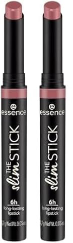 Esence THE Slim STICK - Pintalabios (104, color rosa, duradero, nutritivo, expreso), color intenso, mate, vegano, sin perfume, sin alcohol, sin parabenos, 1 unidad (1,7 g) (Paquete de 2)