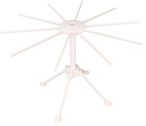 Pasta Drying Rack, Noodle Hanger Stand, Foldable Spaghetti Dryer Holder, Easy Assembly for Kitchen Counter Use, Batch Cooking and Meal Prepping, 16.54x11.02 Inches ABS Build