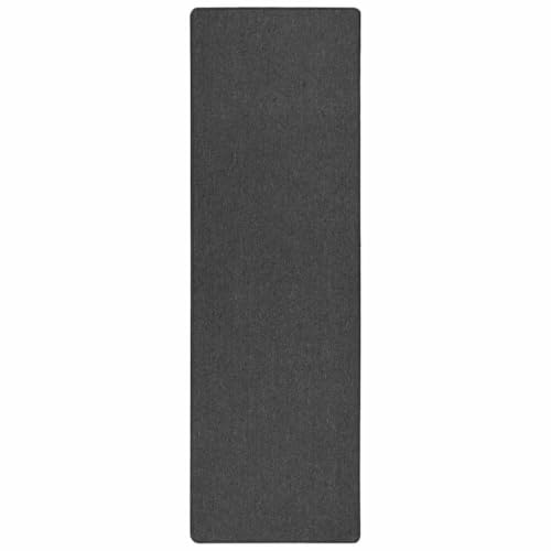 vidaXL Teppichläufer Dunkelgrau 80 x 500 cm 100% Polypropylen