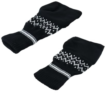 Gutol Bierhandschuhe, 2er-Pack, Winterstrickhandschuhe, warme Stretch-Bierhandschuhe, isolierte Strickhandschuhe, halten die Hände warm, Schwarz