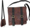 KarnevalsTeufel Umhängetasche in Lederoptik Accessoire Requisite Zubehör, Braun, ca. 22x22 cm