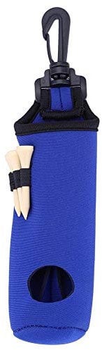 Golfball Tasche, 5 Farben wasserdichte Neopren Golfball-Tasche mit Golf-Tees für Golfzubehör(Blau)