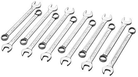 9, 16 Inch Combination Wrench Durable Sae Inch Cr-V Steel High Strength SpannerBlasted Finish