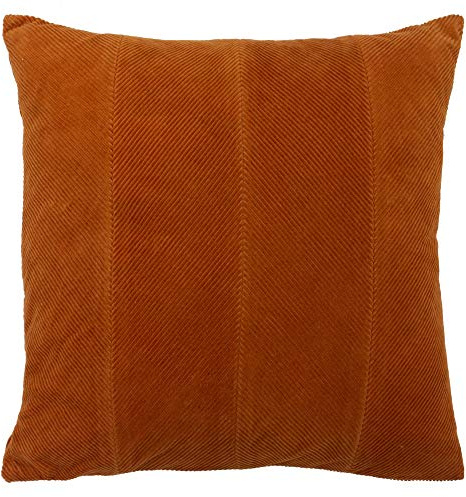 Furn Jagger Cover-Cotton-Rust-45 x 45cm (18 x 18 inches), Cotton, Rust, Cushion Cover