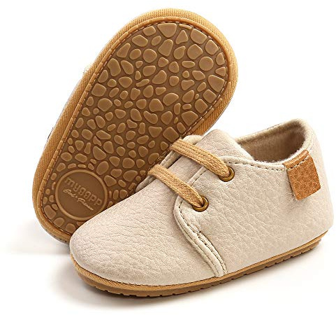 RVROVIC Baby Jungen Mädchen Sneaker Anti-Rutsch Oxford Loafer Flats Säugling Kleinkind PU Leder Weiche Sohle Baby Schuhe