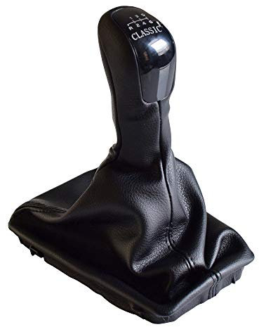 Hacreyatu 6 Gang Auto Schaltknauf Stick Gaiter Boot Frame Kit für Mercedes-Benz E-Klasse W211 S211 2002-2009 (CLASSIC)