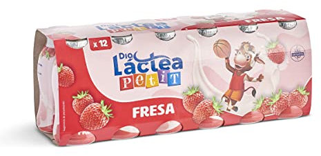 DIA LACTEA yogur líquido de fresa pack 12 unidades 100 gr
