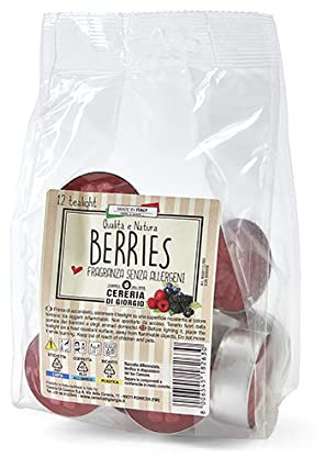 Tealight profumato Berries - 12 pezzi - Senza allergeni