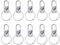 hoinya 10 Stück Schlüssel Karabiner, Schlüsselanhänger mit drehbarem Schlüsselring, Schlüsselanhänger DIY, für Zuhause Büro Zubehör Dekorations, Schlüssel, Hängende Spielzeuge, Bastelutensilien