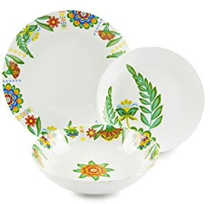 Excelsa Gipsy Flower Servizio Piatti 18 Pezzi