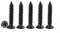 M4 Phillips Flat Head Self Tapping Screws,100 pcs Black M4 x25mm Carbon Steel Wood Screws DIY Woodworking Screws with Box (M4 X 25mm 100 PCS)