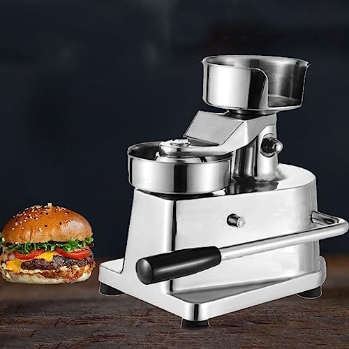 VIOLK Kommerzieller Hamburger-Patty-Maker, manuelle Burger-Formmaschine, Edelstahl-Hamburger-Presse, Fleisch-Patty-Maker for Patties, Grill, Burger-Presse (10 mm/13 mm/15 mm) (Size : 15cm)