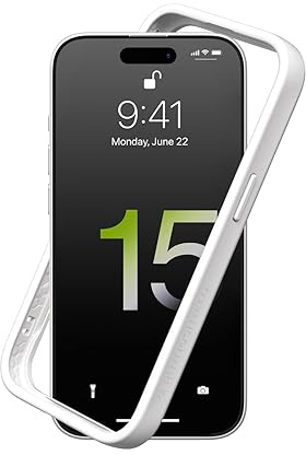 RhinoShield Mod NX Bumper-Hülle für iPhone 15 | Bumper-Case ohne Backplate, ultra-schlankes Design, minimalistischer Stil, Fallschutz nach Militärstandard