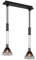 Trio Leuchten Pendelleuchte Stanley 319500232, Metall Schwarz matt, Glas rauchfarbig, exkl. 2x E27