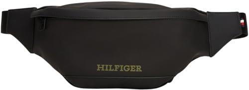 Tommy Hilfiger TH MONOTYPE PU BUMBAG Umhängetasche Herren, Schwarz (Black), OS