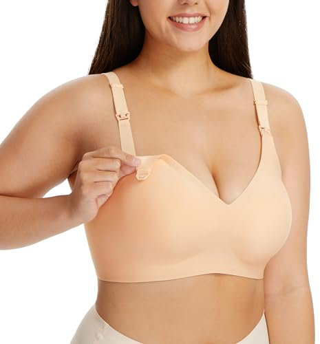 HBselect Soutiens-Gorge d'allaitement Lisses pour l'allaitement, Soutien-Gorge de maternité sans Couture pour la Grossesse, Bralette sans Fil