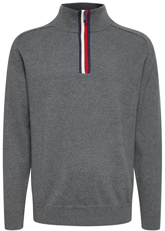 FQ1924 FQKyle Herren Strickpullover Troyer Feinstrick Pullover