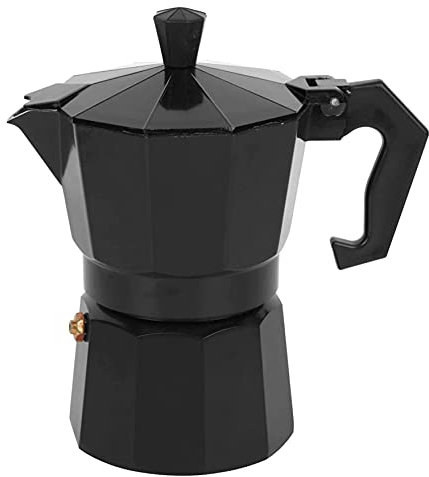 Caffettiera Moka - Macchina per caffè espresso in alluminio da 300 ml con capacità di 6 tazze Accessori per moka per uso domestico in ufficio (Colore : 15X10X18.5Cm, Dimensioni : Rosso) (15x10x18.5cm