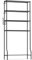 SONGMICS Scaffale sopra WC a 4 Ripiani, Scaffale da Bagno in Metallo, Ripiani Regolabili, con 4 Ganci e Portarotolo, Salvaspazio, 30 x 83 x 176 cm, Nero BTS023B01
