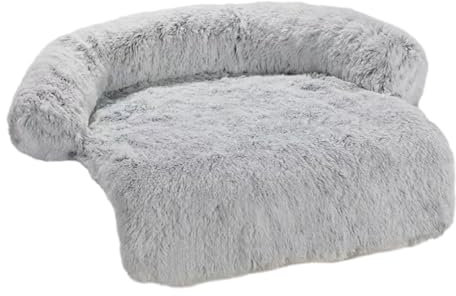 kawehiop Plüsch Haustier Hundebett, Komfort und Stil kombiniert. Der Neue Lieblingsplatz des Hundes. Bequeme und weiche Polyester Winter Warm Haustierunterlage, grau
