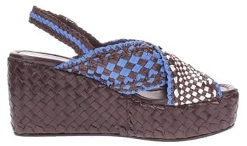 Pons quintana Damen-Sandalen, Braun/Blau, braun, 39 EU
