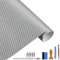 Carbon Autofolie Matt Silber Mit Einbauwerkzeug, 30 x 300 cm Selbstklebend 3D Car Wrapping Blasenfrei Vinyl Folie, Carbonfolie Lackschutzfolien für Auto Motorrad DIY
