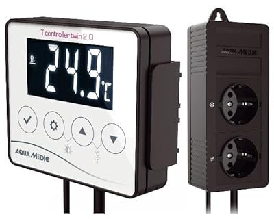 Aqua Medic T-controller twin 2.0, Digitales Temperatur Mess- und Regelgerät zur gleichzeitigen Steuerung von Heiz- und Kühlaggregaten