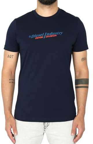 Diesel - Herren Rundhals Slim Fit T-Shirt - T-Diegor New Industries, Größe:L