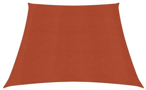 Wenjingqi-311378 Sonnensegel, HDPE, Terrakotta, 160 g/m², 3/4 x 2 m