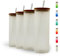 Velesas® 1, 4, 7 Stück 500ml Gläser mit Trinkhalm | Cocktailgläser Set | Longdrink Cocktail | Gin Tonic Wasser | Longdrinkgläser | Trinkglas Wasserglas | Glas Smoothie | Dessert (Weiß, 4 Stück)
