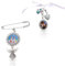 EIHI 2 Stück Memorial Anhänger Brautstrauß Brosche Hochzeitsstrauß Foto Glamour DIY Ansteckbrosche Kit Einzelner Spitzenrahmen Hochzeit Glamour