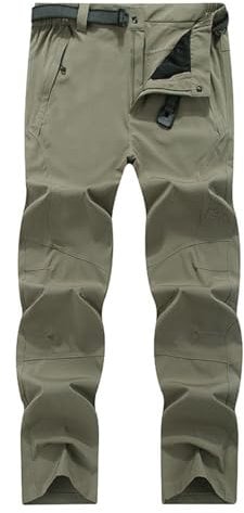 PODOLIXIA Wanderhose Herren Winddichte Atmungsaktiv Wasserfest Funktionshose Leicht Softshellhose Lässiges Trekkinghose Männer Outdoor Straight-Leg Sporthose