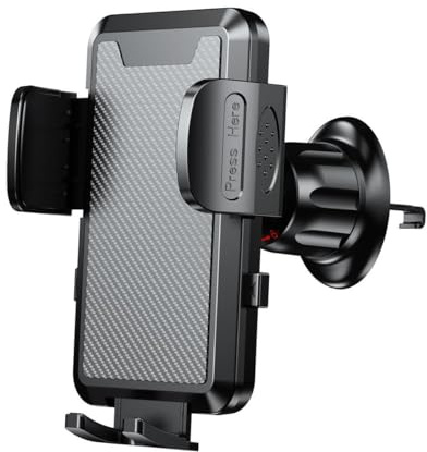 CGEAMDY Universell 360 Grad drehbare Auto Handyhalterung, Drehbare 360 ° Drehung Auto Luftauslass Handyhalterung, Multifunktions Autohandyhalterungen, Luftauslass Auto Kfz-Handyhalterung(Kohlefaser)