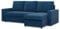 Mebligo - Ecksofa mit Schlaffunktion und Bettkasten 231 x 140 x 85 cm NEO Kollektion, Wohnlandschaft, Sofa L Form, Universal (Links und Rechts), Wohnzimmer Couch, Marineblau