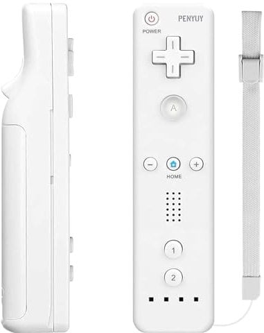 PENYUY Remote Controllers for Wii,Replacement Remote Game Controller Compatible with Nintendo Wii/Wii U, with Silicone Case and Wrist Strap (White)