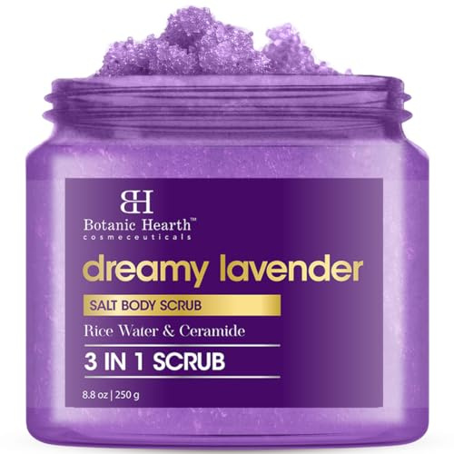 Botanic Hearth Dreamy Lavender Body Scrub (250 g) | Gently Exfoliates and Moisturizes Skin| Infused with Natural Lavender Oil and Essential Nutrients for Smooth and Radiant Skin