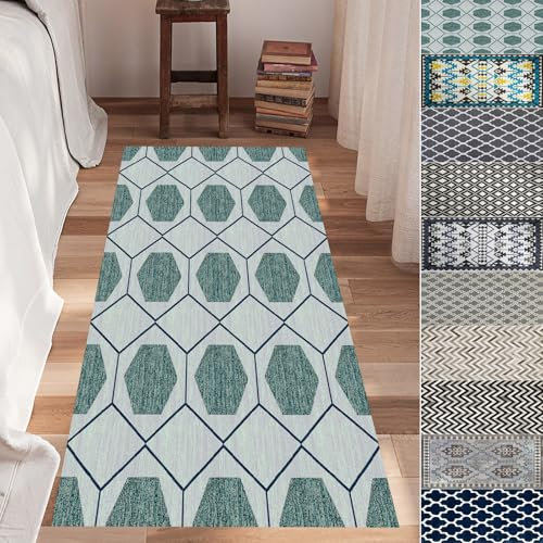 GAIFNAG Tappeto Cucina Bordato 90 x 180 cm Antimacchia e Antisfilo, Vari Colori e Misure, Fatto su Misura, Passatoia Cucina Natalizio per Cucine, Corridoi, Lavanderia, A